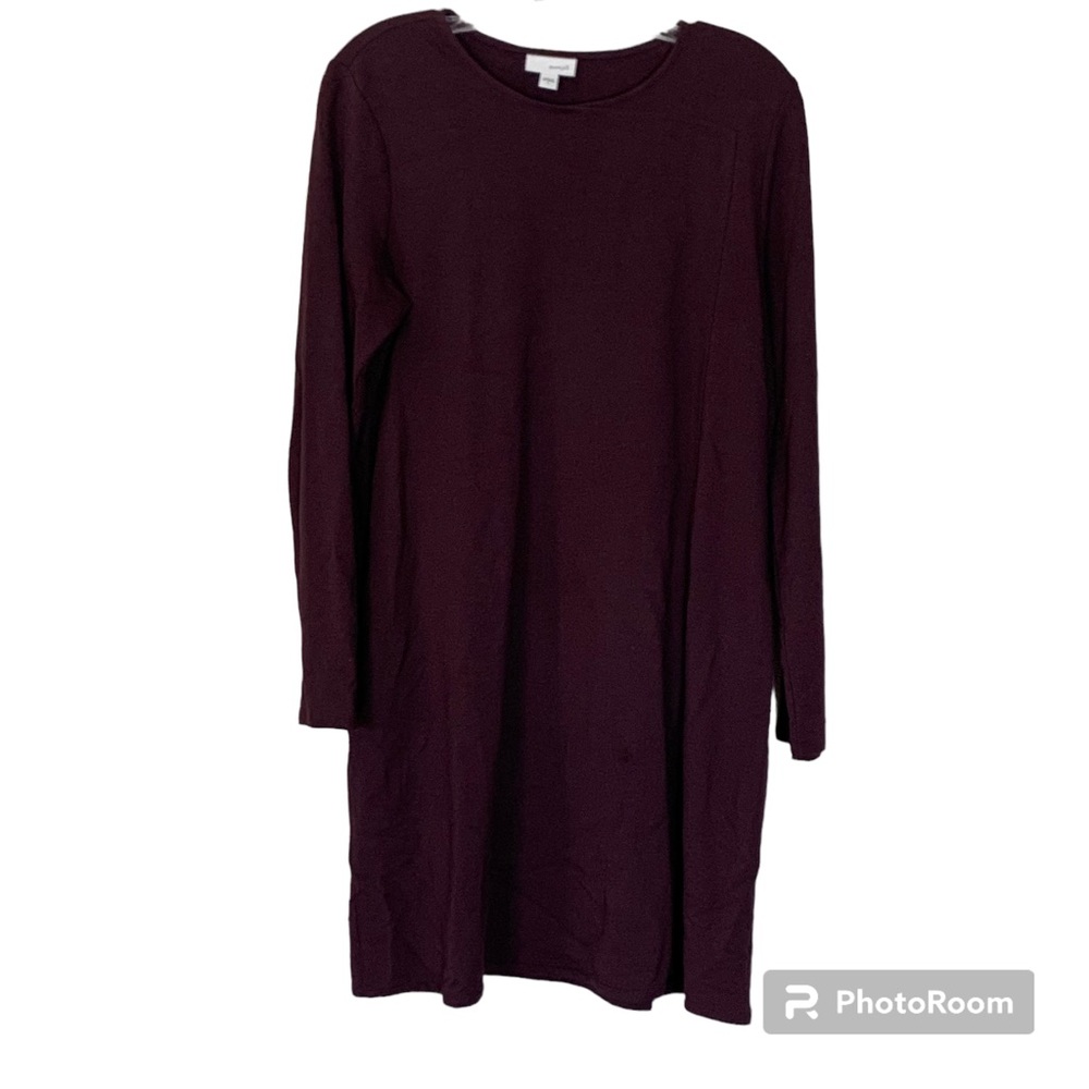 Pure Jill Long Sleeve Soft T Shirt Dress size Small Crew Neck Comfortable Pocket